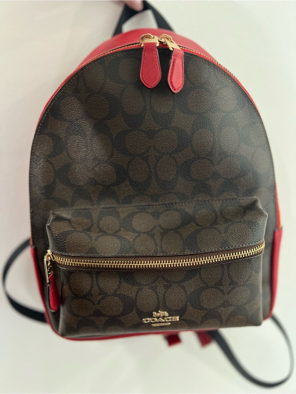 Authentic Coach Signature Medium Charlie Backpack